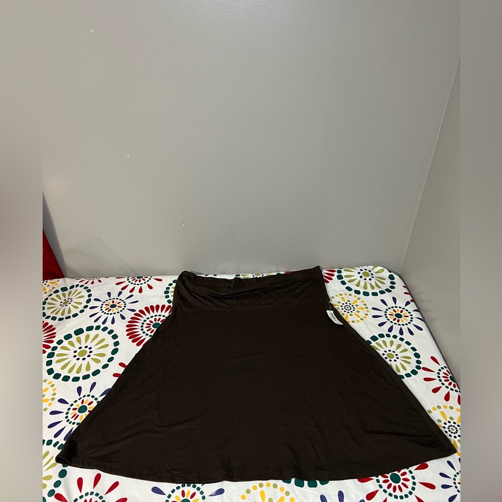NWT Old Navy Women's XL Brown Fold-Over Stretch Knit Mini
Skirt